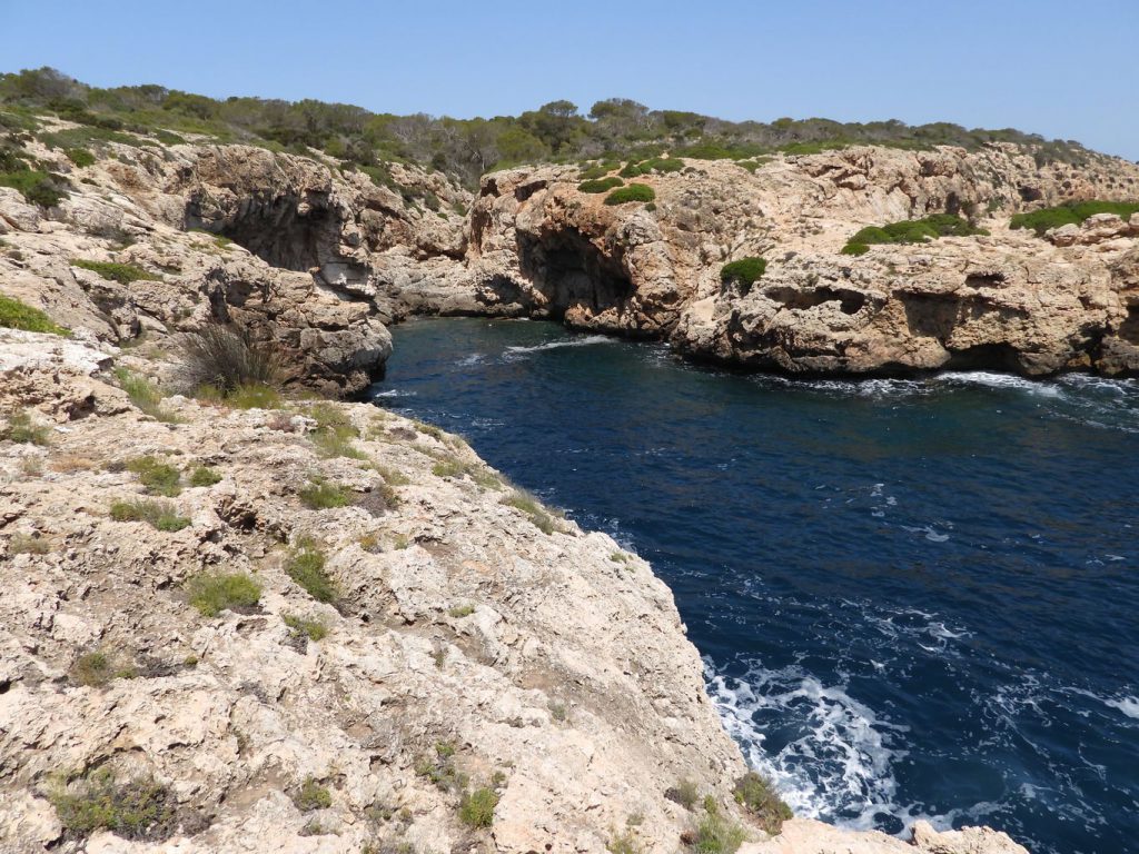 Cala en Beltran cove. 