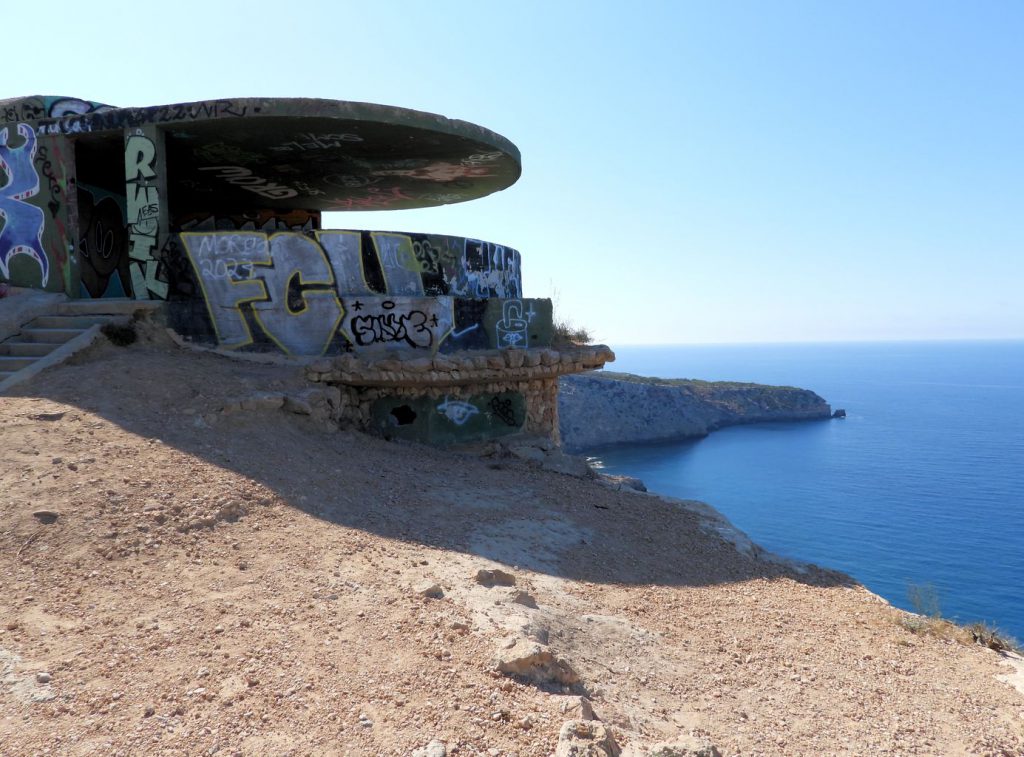 This old military building, site of a cannon or machine gun, is an excellent viewpoint.